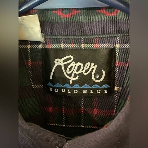 Roper Rode Blue Button Up Shirt - Picture 2 of 7
